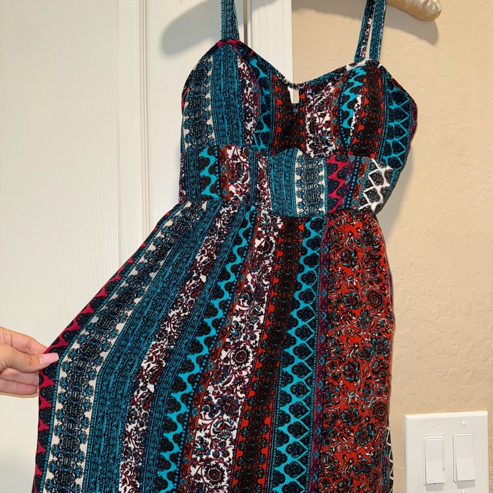 Multicolor Bohemian Women Dress - Picture 4 of 4
